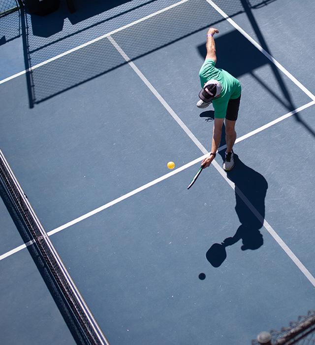 Player Playing Pickleball