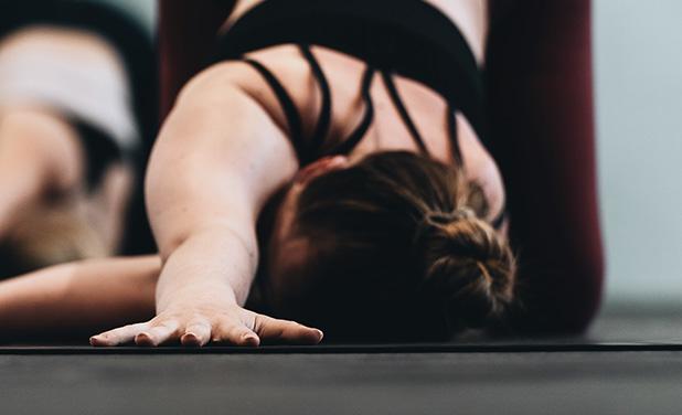 Women in Yoga Pose