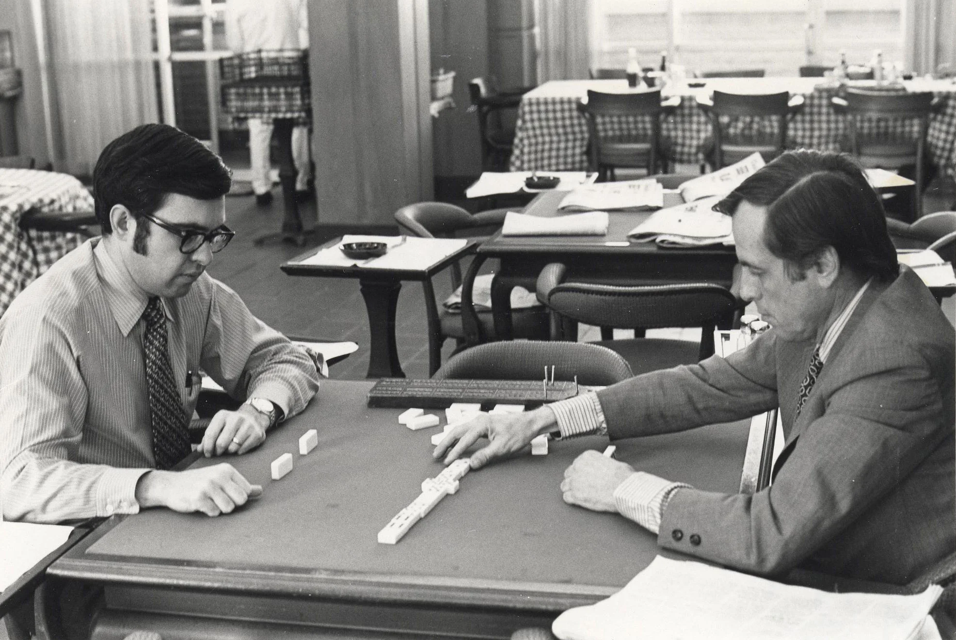 Old Picture of Dominoes Players 1965-1984